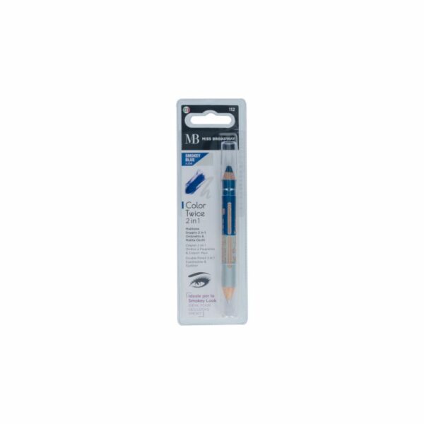 Delineador Tipo Sombra Ojos 2 En 1 Smokey Blue MISS BROADWAY 2 X 8 Gr