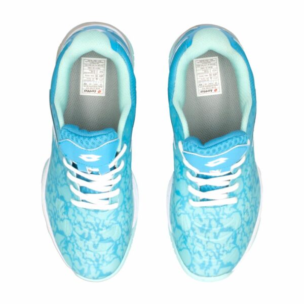 Zapato Deportivo De Padel Para Dama Celeste Y Blanco LOTTO Talla 7.5 - Imagen 2