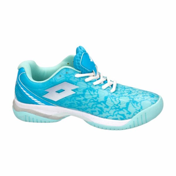 Zapato Deportivo De Padel Para Dama Celeste Y Blanco LOTTO Talla 7.5 - Imagen 4