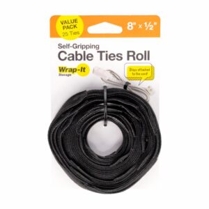 Amarracables De Velcro En Rollo WRAP IT 1X25 Unidades
