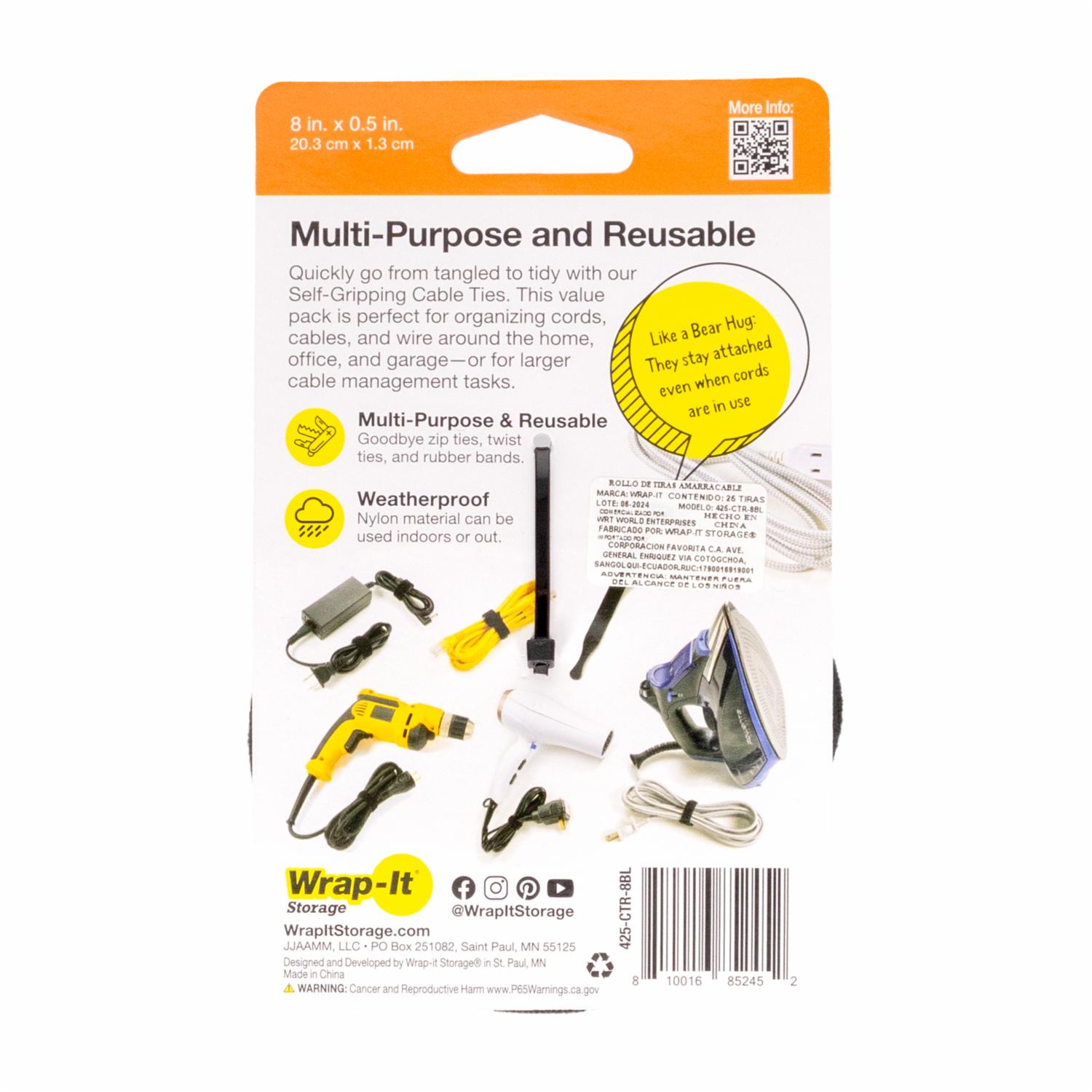 Amarracables De Velcro En Rollo WRAP IT X25 Uds - Imagen 2