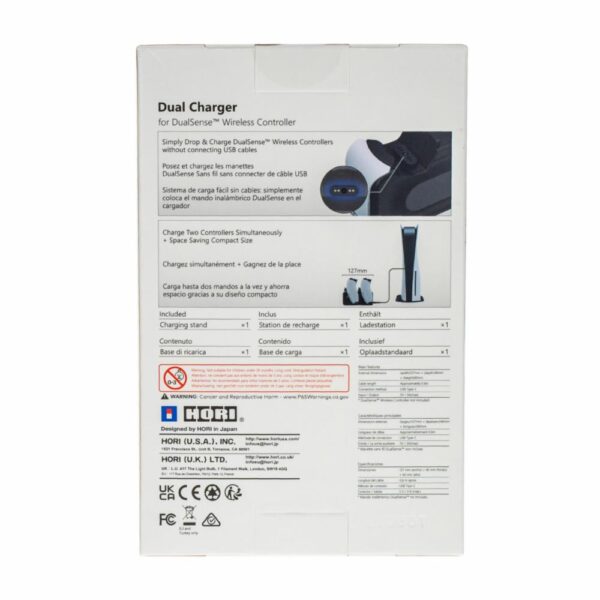 Cargador Para Controles Dual Play Station 5 HORI USB - Imagen 6