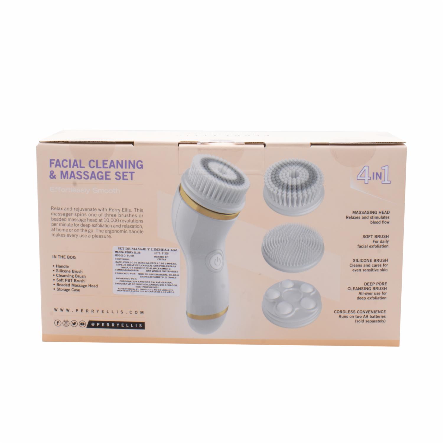 Masajeador Belleza 4 En 1 Modelo PER-PL101 PERRY ELLIS Mediano - Imagen 4