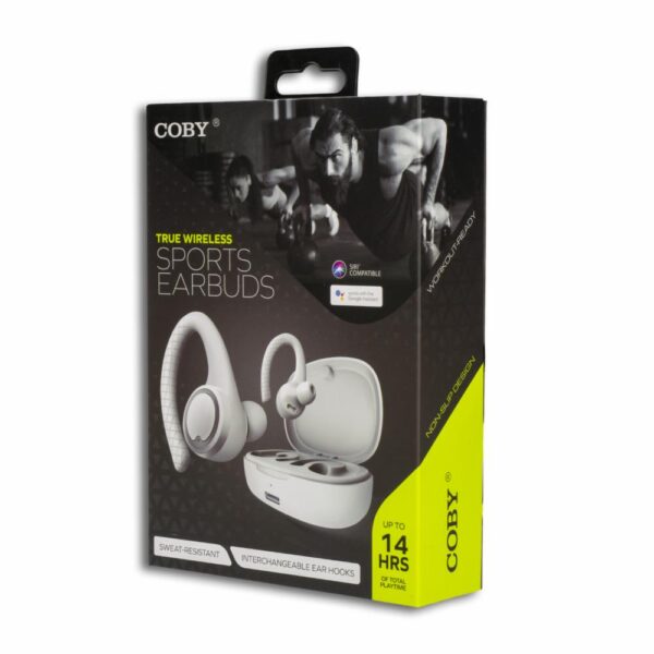 Audífonos Sport CETW572WH COBY Wireless - Imagen 4