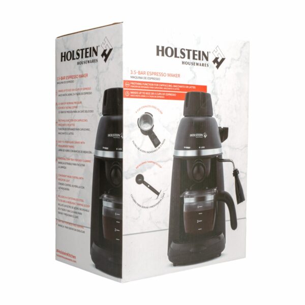 Cafetera Eléctrica Expreso 3.5 Bar HH-09101046B HOLSTEIN 4 Tazas - Imagen 3