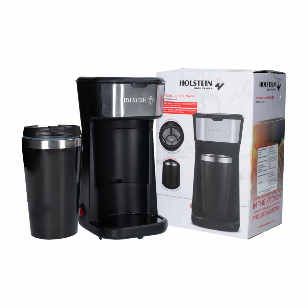 Cafetera Eléctrica Personal HH-09101050B HOLSTEIN 1 Taza