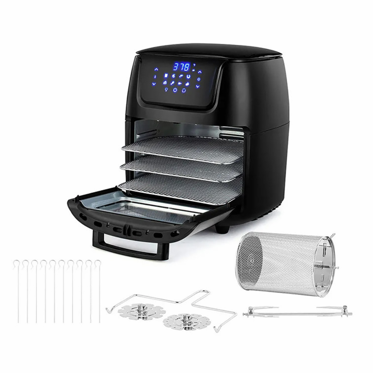 Air Fryer 1700 Watts 3 Digital HH-09202013B HOLSTEIN 12 Litros