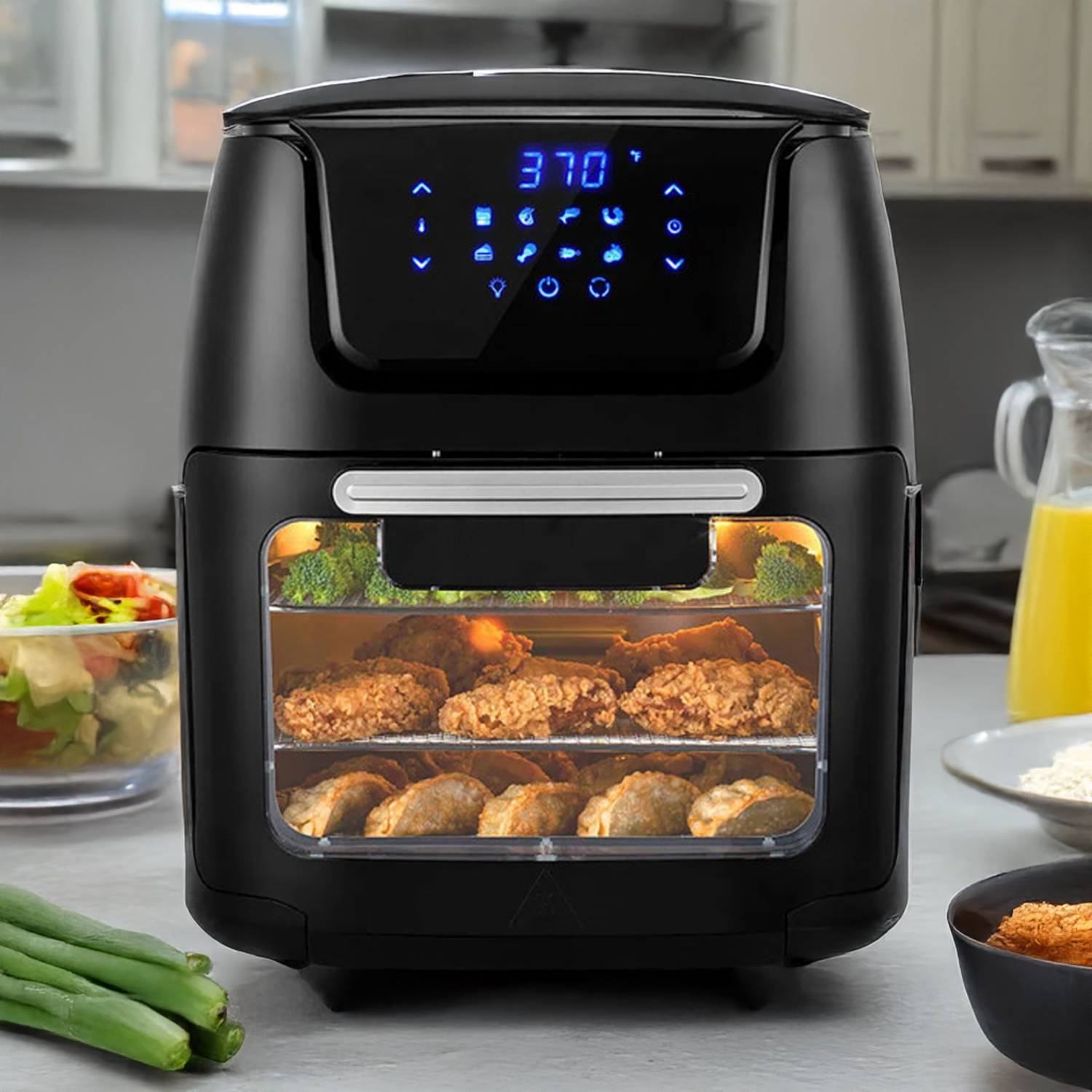 Air Fryer 1700 Watts 3 Digital HH-09202013B HOLSTEIN 12 Litros
