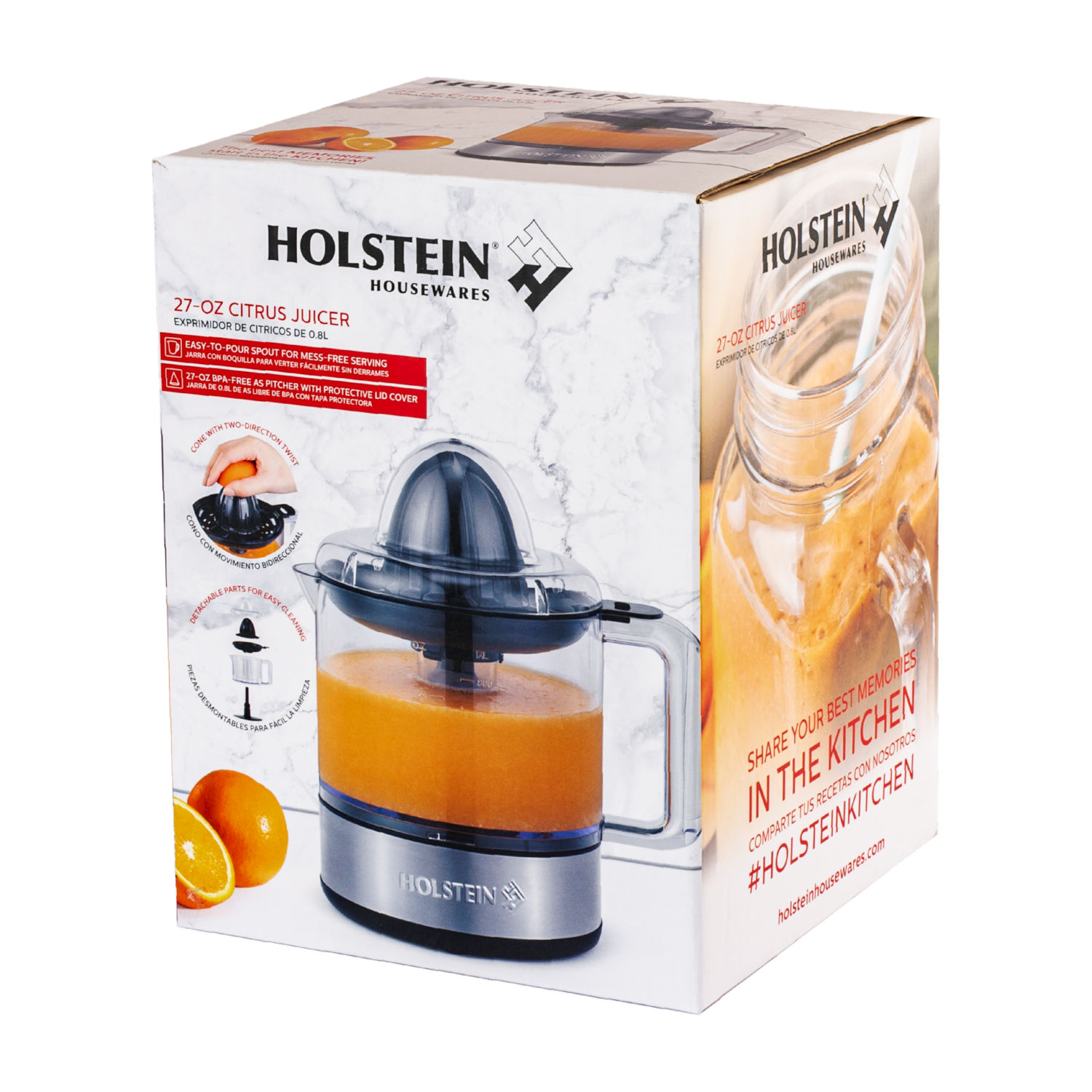 Exprimidor De Cítricos 27oz Modelo: Hh-09101036b HOLSTEIN 110 Watts