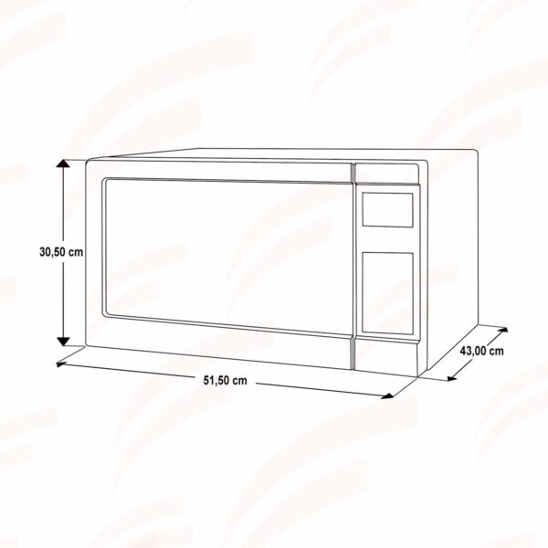 Microondas 1000 Watts HH-09234003S HOLSTEIN 31 Litros - Imagen 7