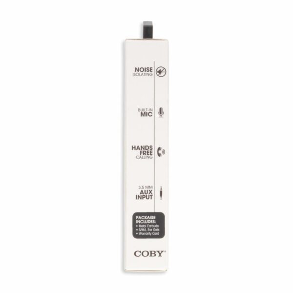 Audífonos Metal CVE200BK COBY Con Cable - Imagen 3