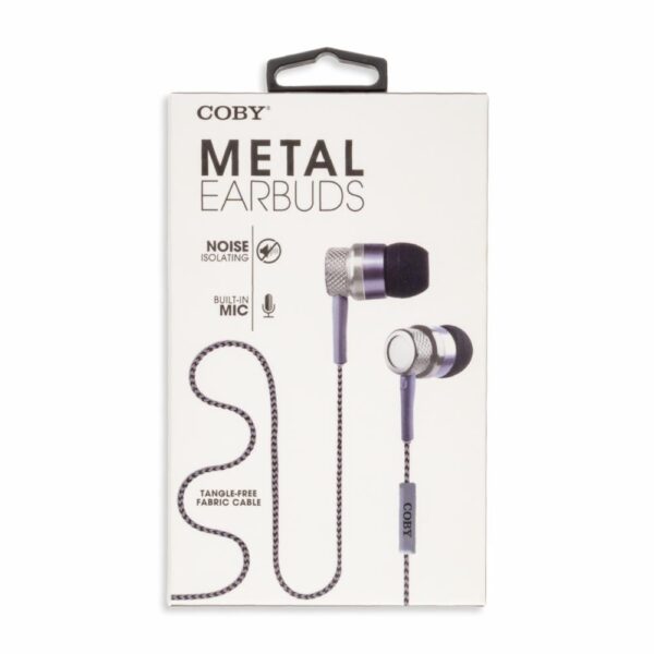 Audífonos Earbuds Metal CVE200SL COBY Con Cable