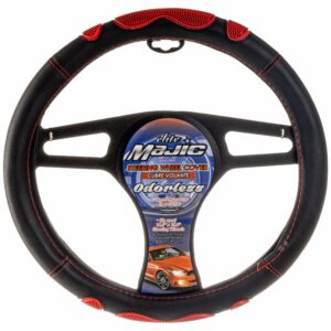 Cubre De Volante Negro- Rojo MAJIC Unidad