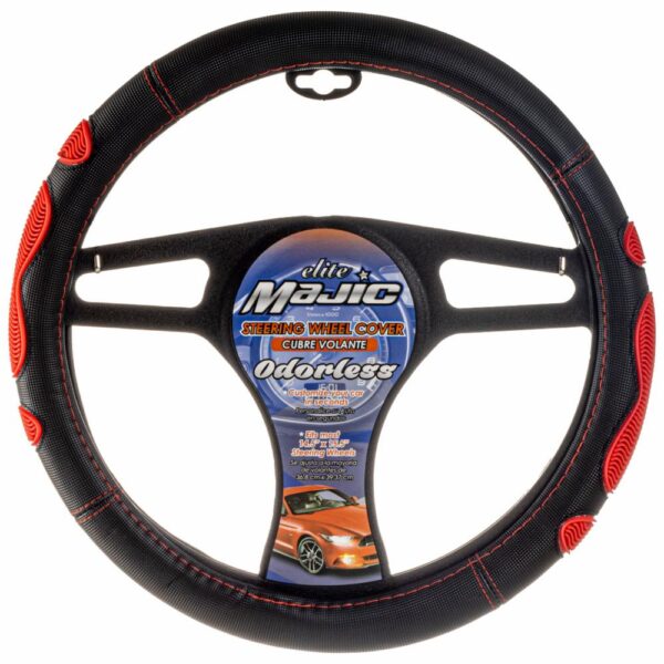 Cubre De Volante Ultra Grip Ng/rojo MAJIC Unidad