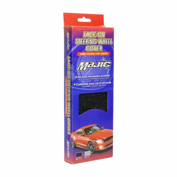 Cubre Volante Con Cordón Negro MAJIC Unidad - Imagen 4