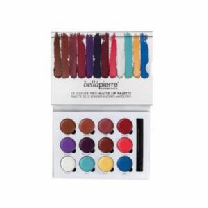Juego Derm Paleta X12 Labiales Mate BELLAPIERRE COSMETICS Paquete