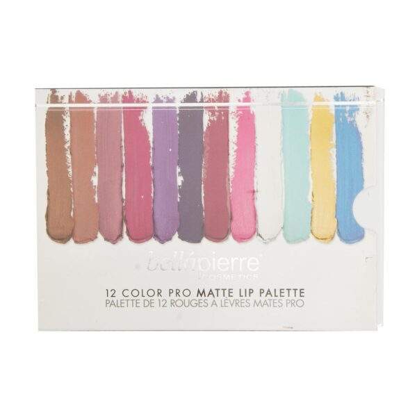Juego Derm Paleta X12 Labiales Mate BELLÁPIERRE COSMETICS Paquete