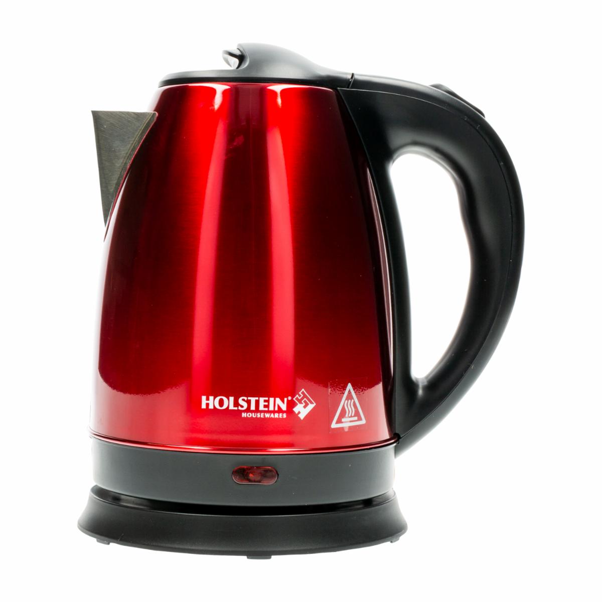 Tetera Eléctrica Rojo Metal HOLSTEIN 1.8 lt