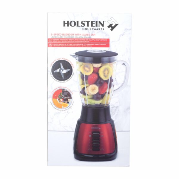 Licuadora 500 Watts HH-09101011R HOLSTEIN 8 Velocidades - Imagen 3