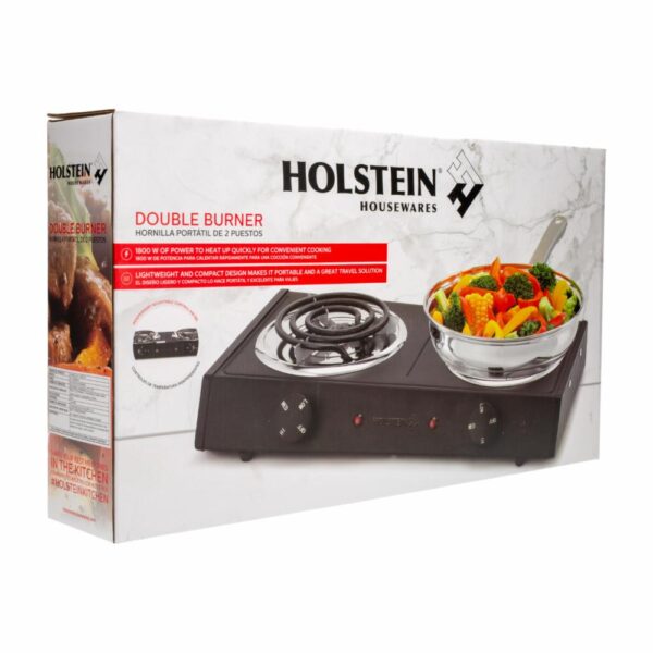 Hornilla Eléctrica Básica HOLSTEIN 2 Quemadores - Imagen 4