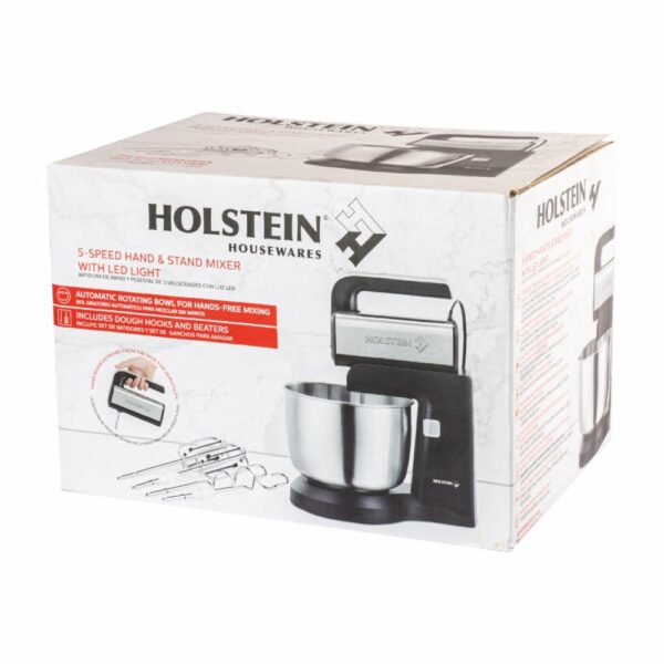 Batidora De Mano Con Soporte Con Luz Led HH-09200003S HOLSTEIN 5 Velocidades - Imagen 4
