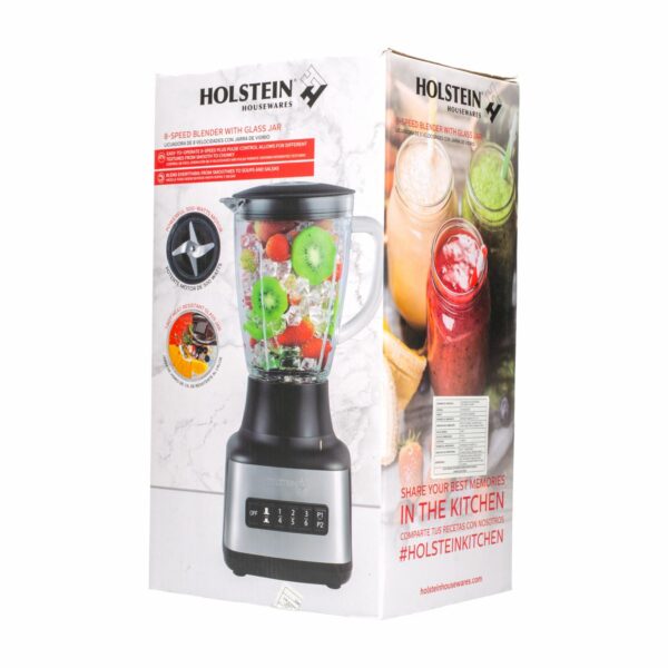 Licuadora 500 Watts HH-09101022SS HOLSTEIN 8 Velocidades - Imagen 4