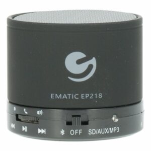 Kit Parlante Portátil Contiene 7 Accesorios EMATIC Negro