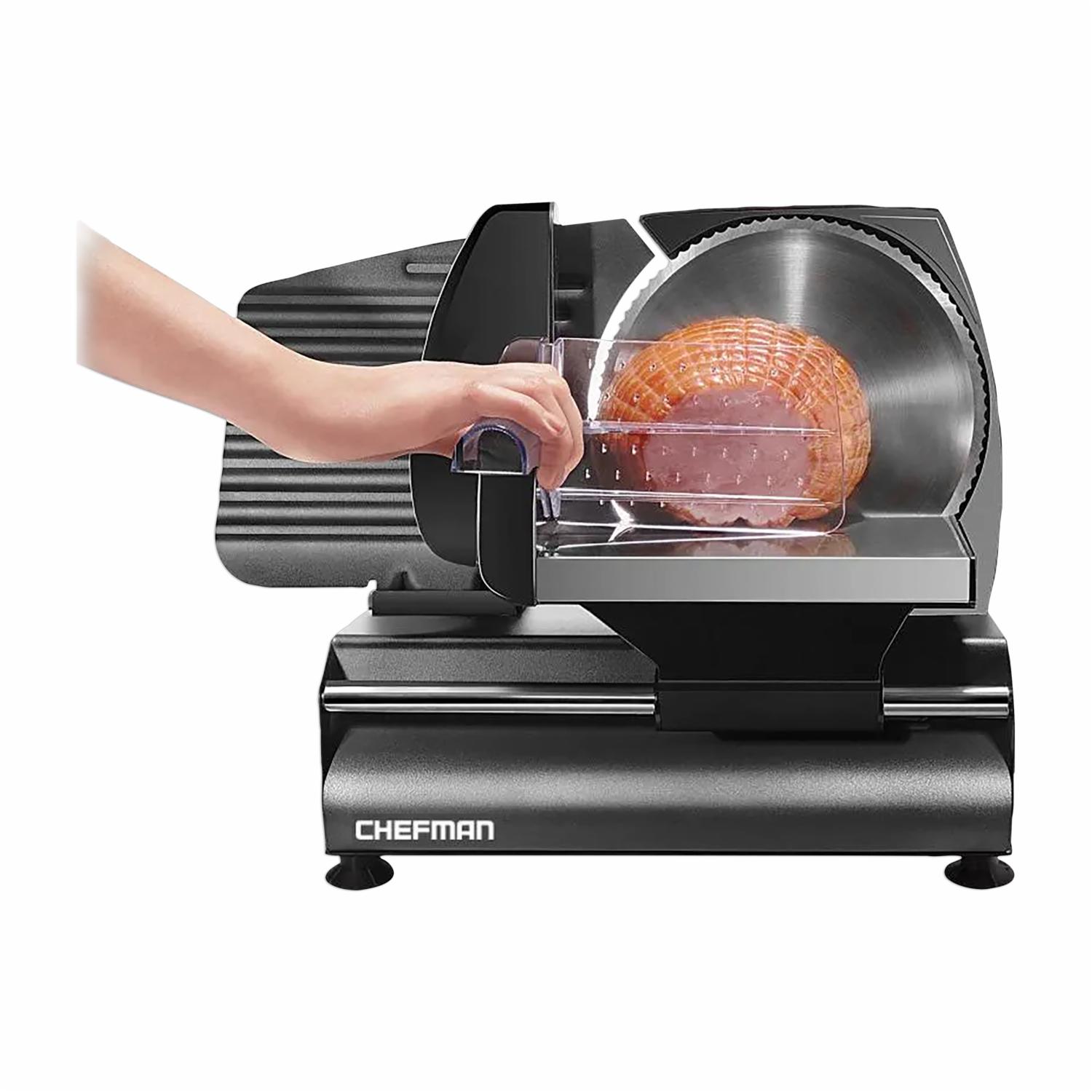 Rebanador Eléctrico De Carne Y Embutidos ModeloRJ49-BLACK-MX CHEFMAN 110 V - Imagen 3