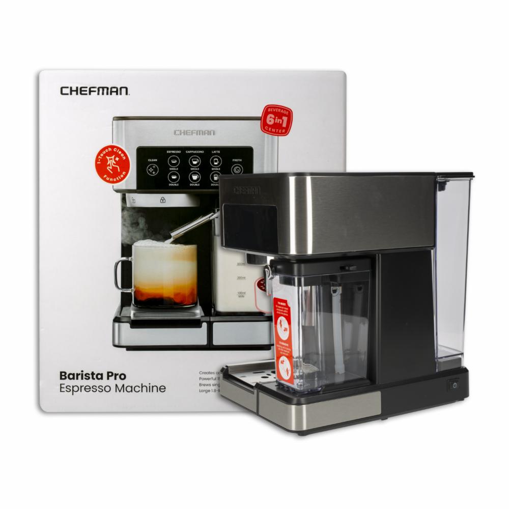 Cafetera 6 En 1 Barista Pro Cromada RJ54-SS-15-MX CHEFMAN 1,8 Litros - Imagen 5