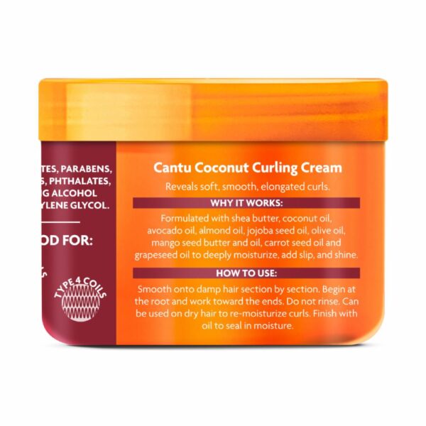 Crema De Peinar Rizos Coco CANTU 57 G - Imagen 3