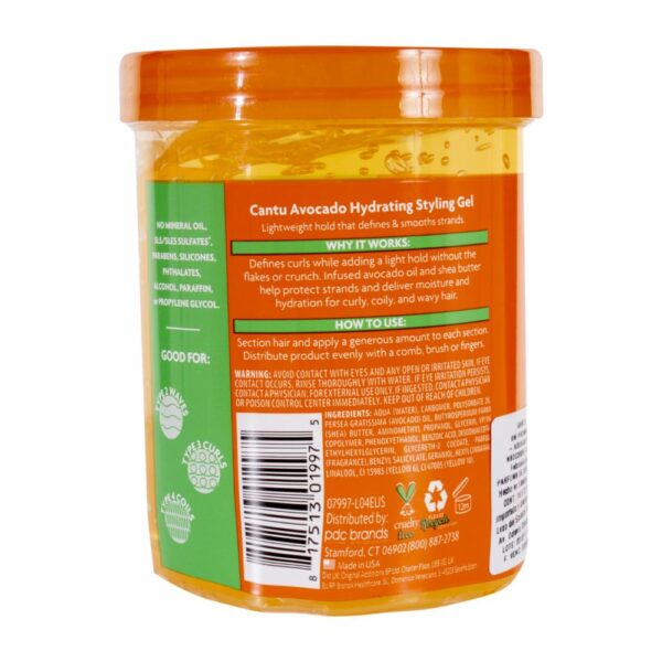 Gel De Cabello Avocado Styling CANTU 524 G - Imagen 2