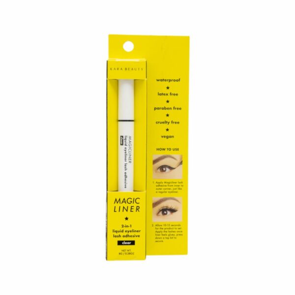 Delineador De Ojos Magicliner 2 In 1 Liquid Eyeliner Lash Adhesive - Clear KARA BEAUTY 8 G