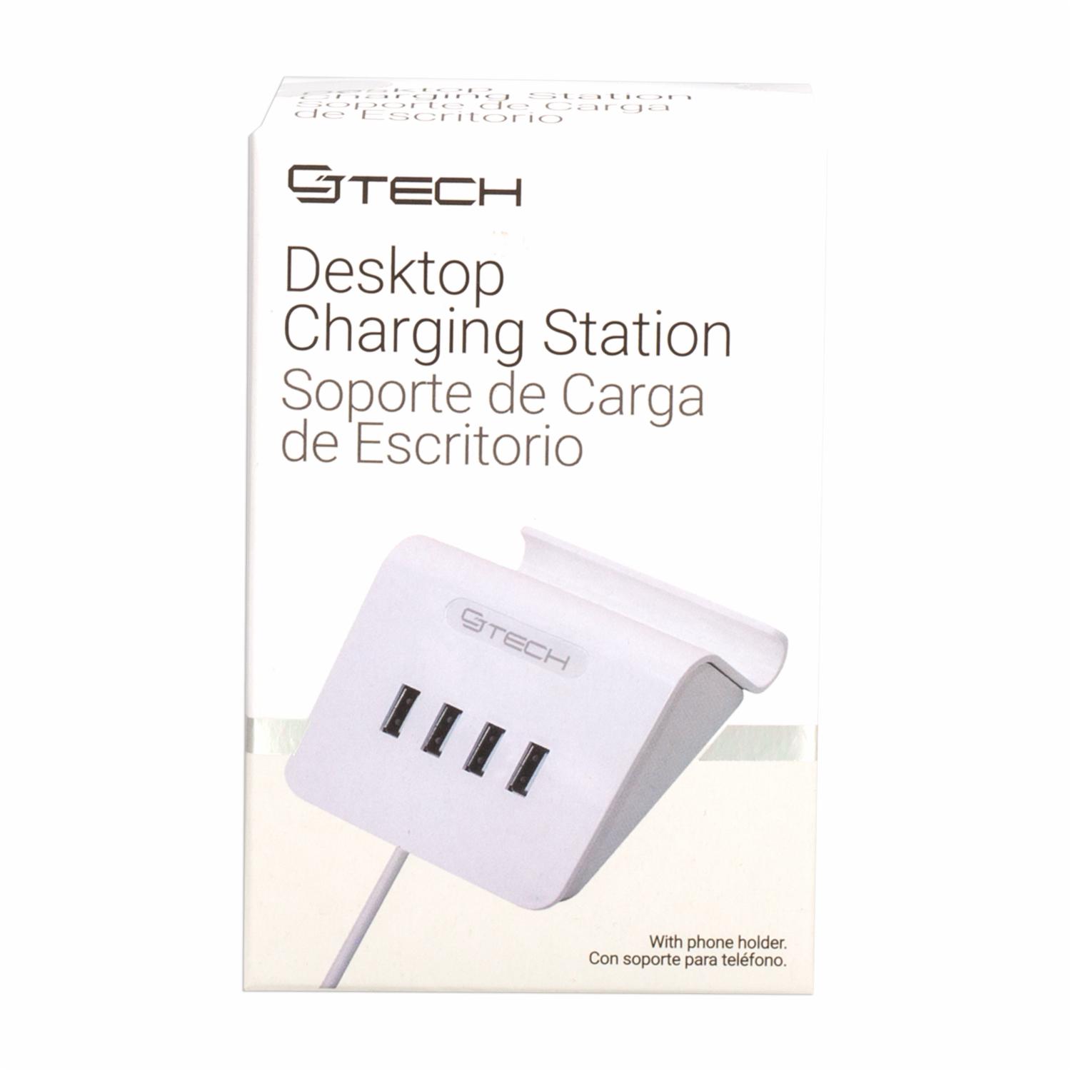 Estación De Carga De Escritorio CJ GLOBAL 4 Puertos - Imagen 2