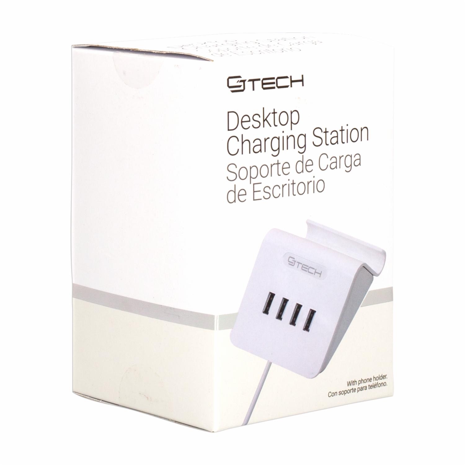 Estación De Carga De Escritorio CJ GLOBAL 4 Puertos - Imagen 4