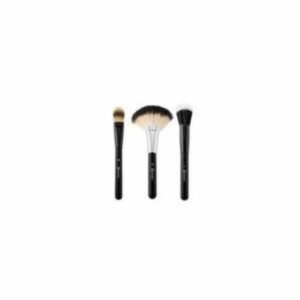 Juego De Tres Brochas BEAUTIQUE INC Ovaladas Para Maquillaje, Cerdas Sintéticas