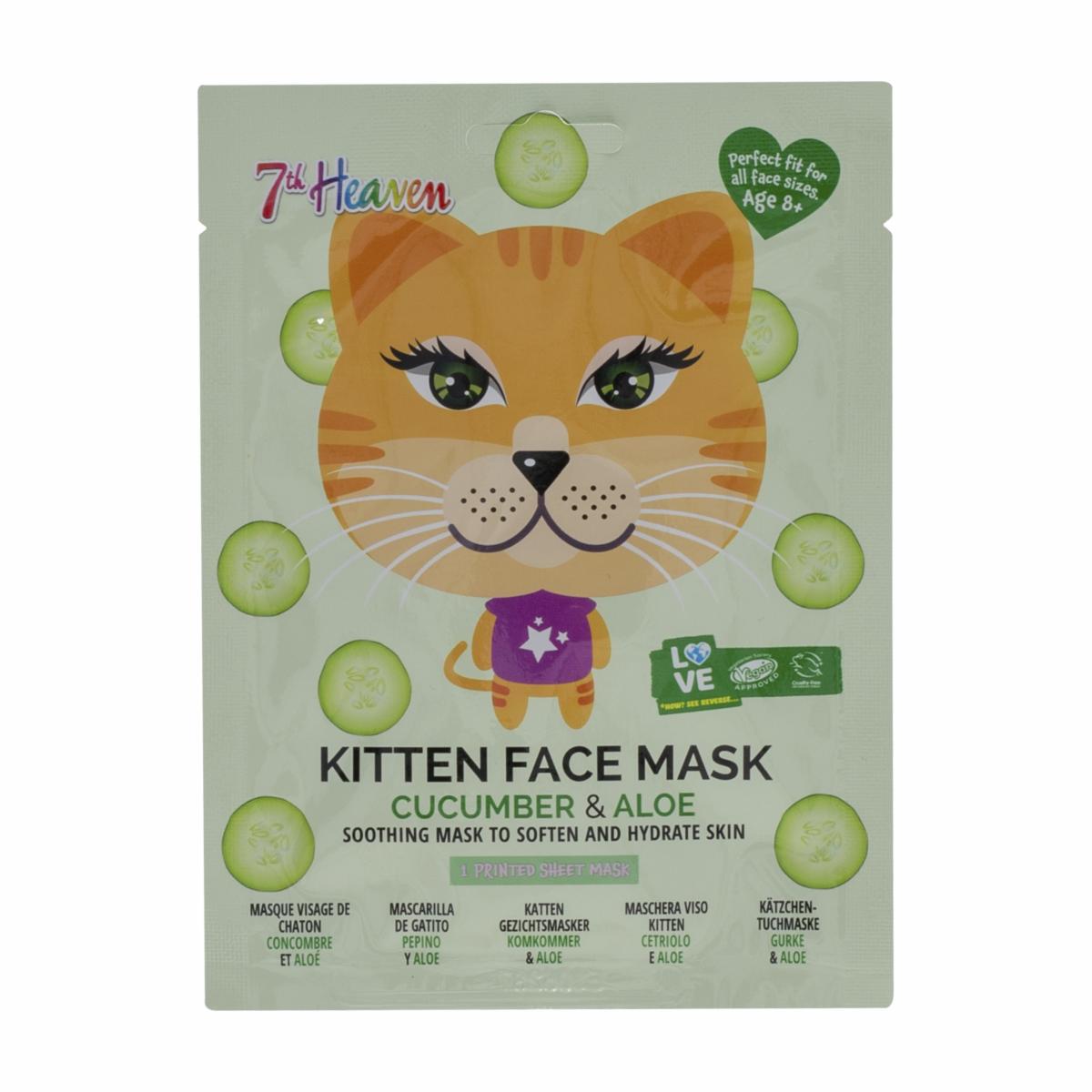 Mascarilla Facial De Pepino Y Aloe 7TH HEAVEN Unidad