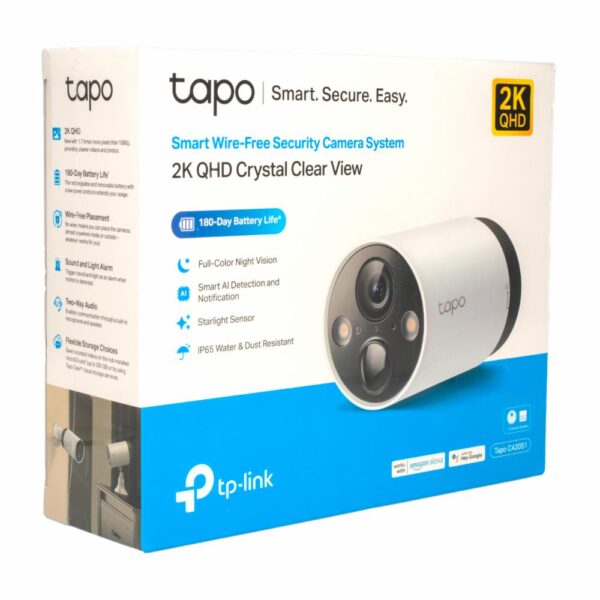 Cámara De Vigilancia Smart C420 S1/2K /Full Color/ Inalámbrica TP-LINK 2K - Imagen 3