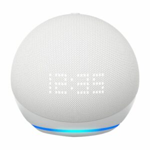 Alexa Echo Dot Clock Glacier White AMAZON 5th Generación