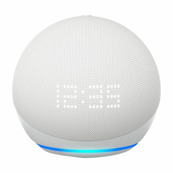 Alexa Echo Dot Clock Glacier White AMAZON 5th Generación