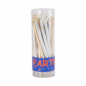Velas Plateado Con Dorado MAOMING Unidad