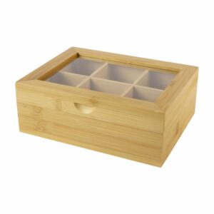 Porta Bolsa De Te Bambú FUZHOU JINQINGYUN 21X16 CM