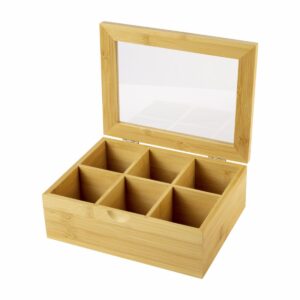 Porta Bolsa De Te Bambú FUZHOU JINQINGYUN 21X16 CM