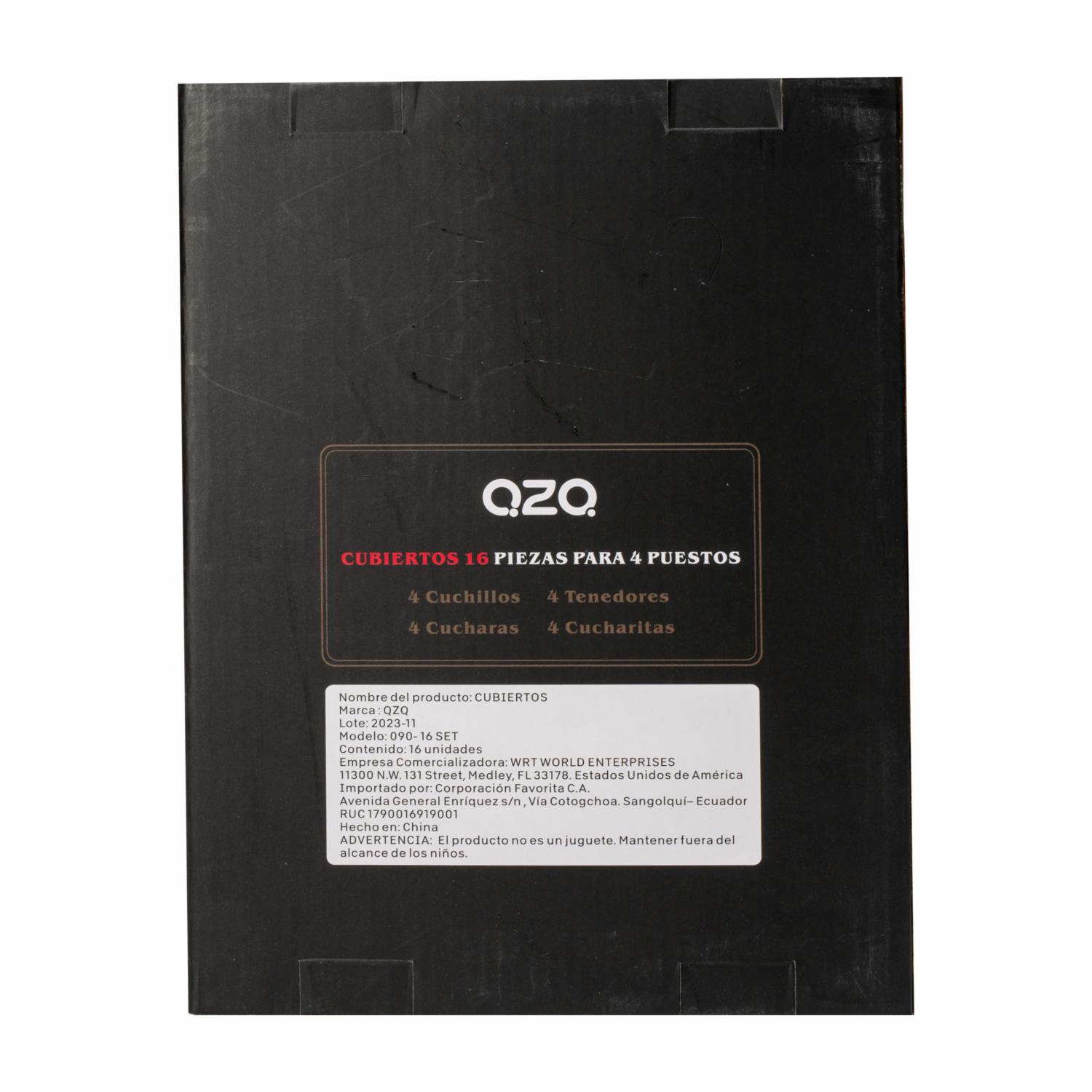 Juego De Cubiertos Para 4 Puestos QZQ 16 Piezas - Imagen 2