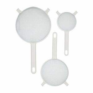 Set Coladores Blanco 18-14-10 Cm SAM MEI 4 Piezas
