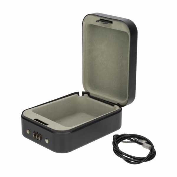Caja De Seguridad Color Gris Con Clave WRT 16.5CMX12X6 - Imagen 2