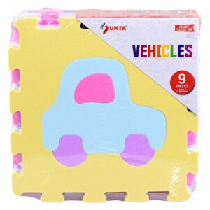 Alfombra Rompecabezas Vehículos SUNTA 9 Piezas