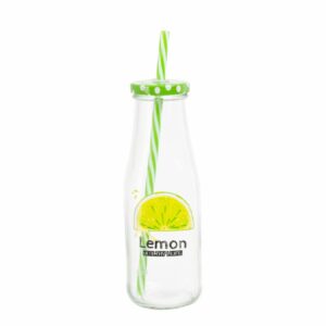 Botella Para Jugo Limón Con Pitillo ZIBO CHONGLI 400 ML