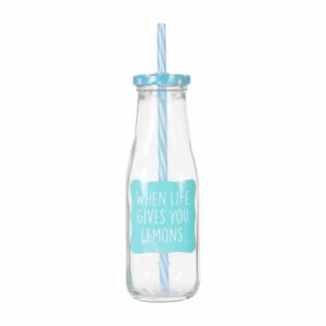 Botella Para Jugo Limones Con Pitillo ZIBO CHONGLI 400 ML