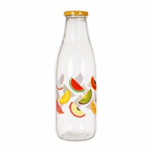 Botella Para Bebidas Con Tapa Diseño De Frutas ZIBO CHONGLI 1 LT