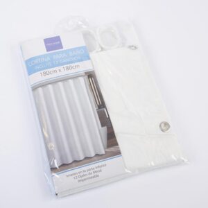 Cortina De Baño Blanco FREE HOME 180 X 180 Cm